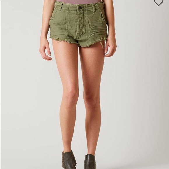 Free people green shorts - Picture 5 of 8